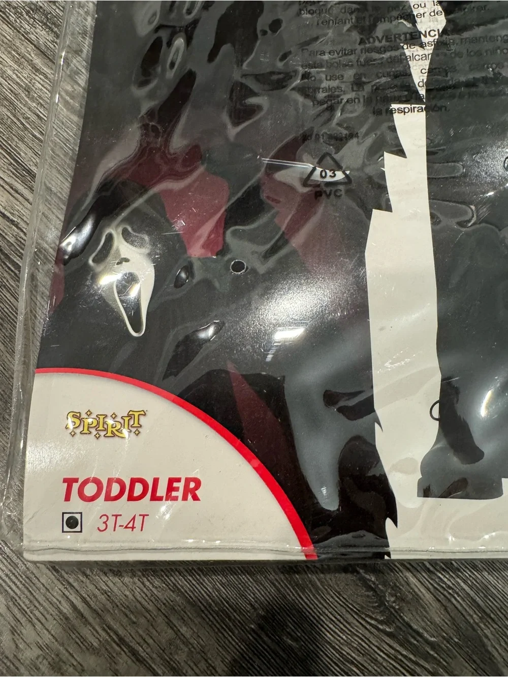 Spirit Toddler Ghost Face Costume - Black